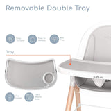 Children of Design 6 in 1 Classic High Chair with Cushion