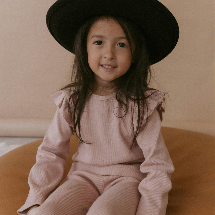 Organic Ruffle Long Sleeve Top Set of 2