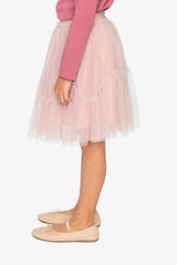 Mesh Skirt Pale Dusty Pink