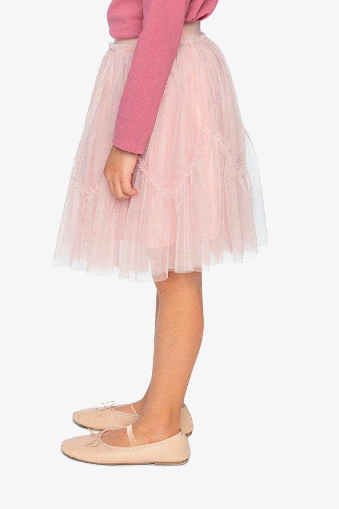 Mesh Skirt Pale Dusty Pink