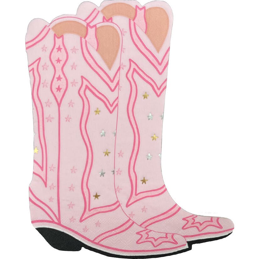Pink Cowgirl Boots Napkins