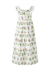 Emely Frill Embroidered Maxi Dress