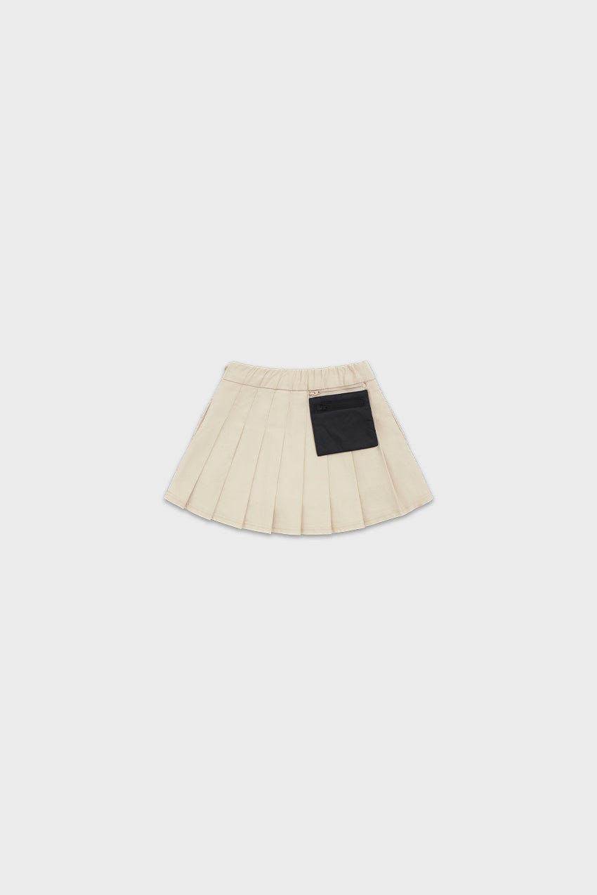 Organic Cotton Pleated Skirt