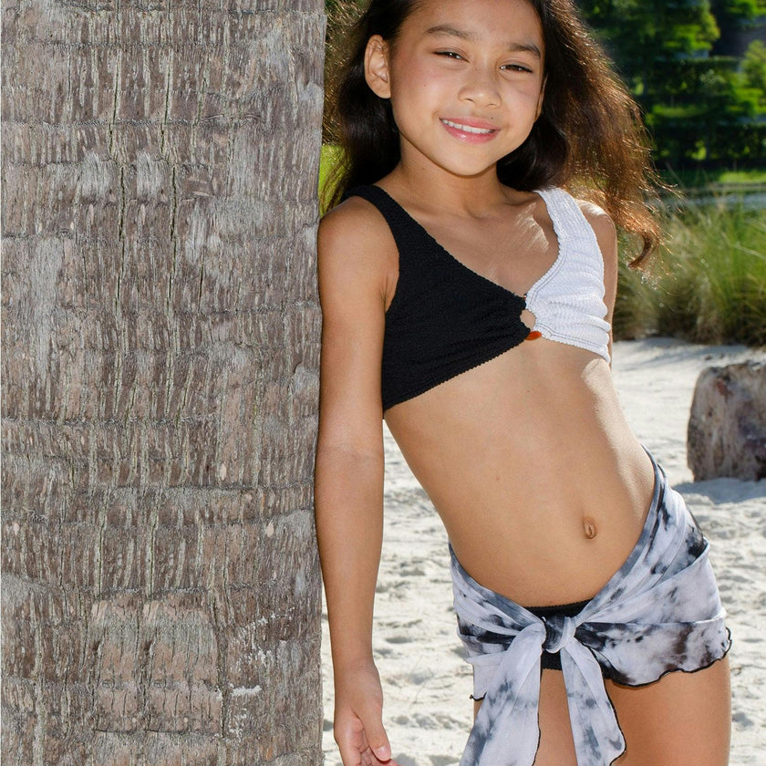 Dijana Sarong Mesh Tie Dye Wrap Skirt