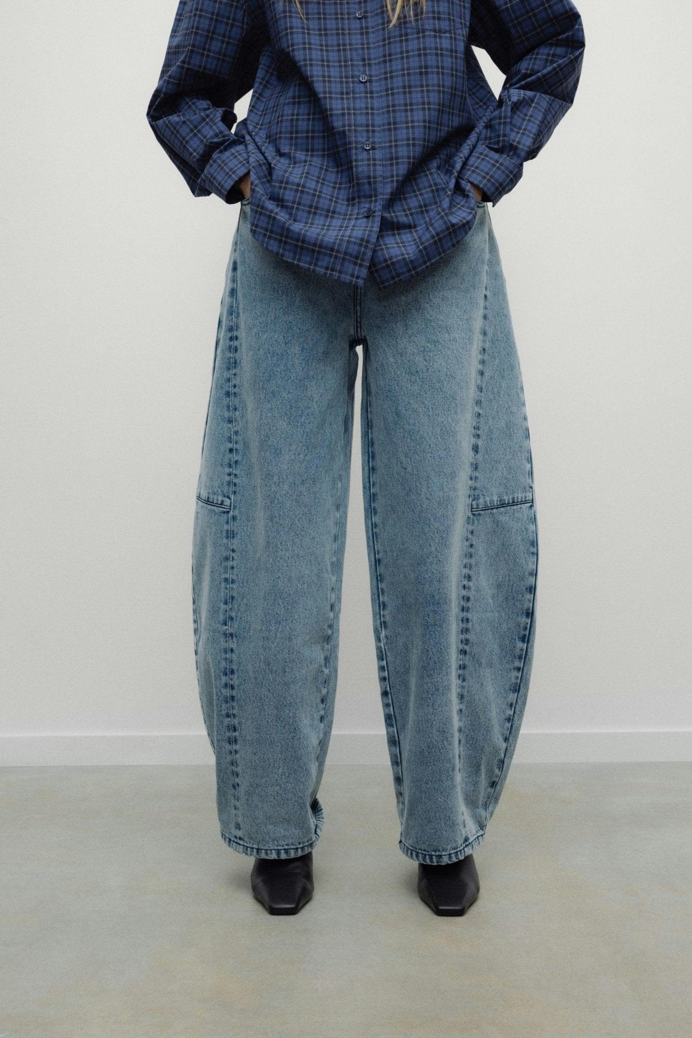 TNS Denim Woman Curved Trouser