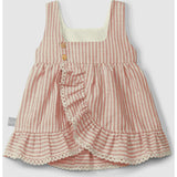 Pinstripe Open Back Dress