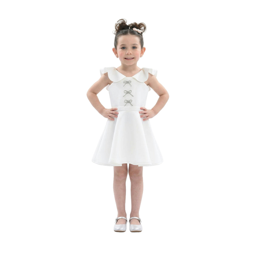 White Trinity Bow Gown