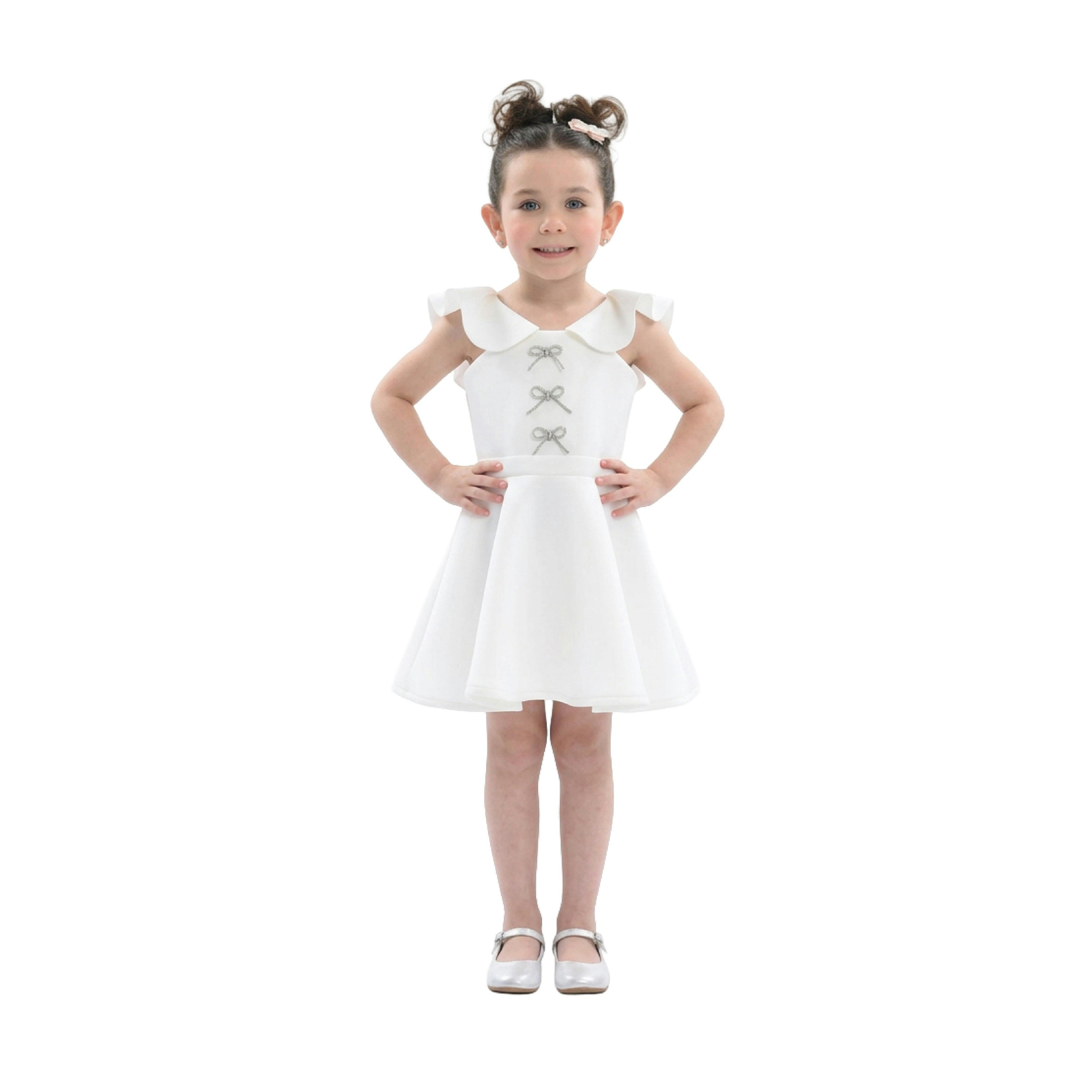 White Trinity Bow Gown