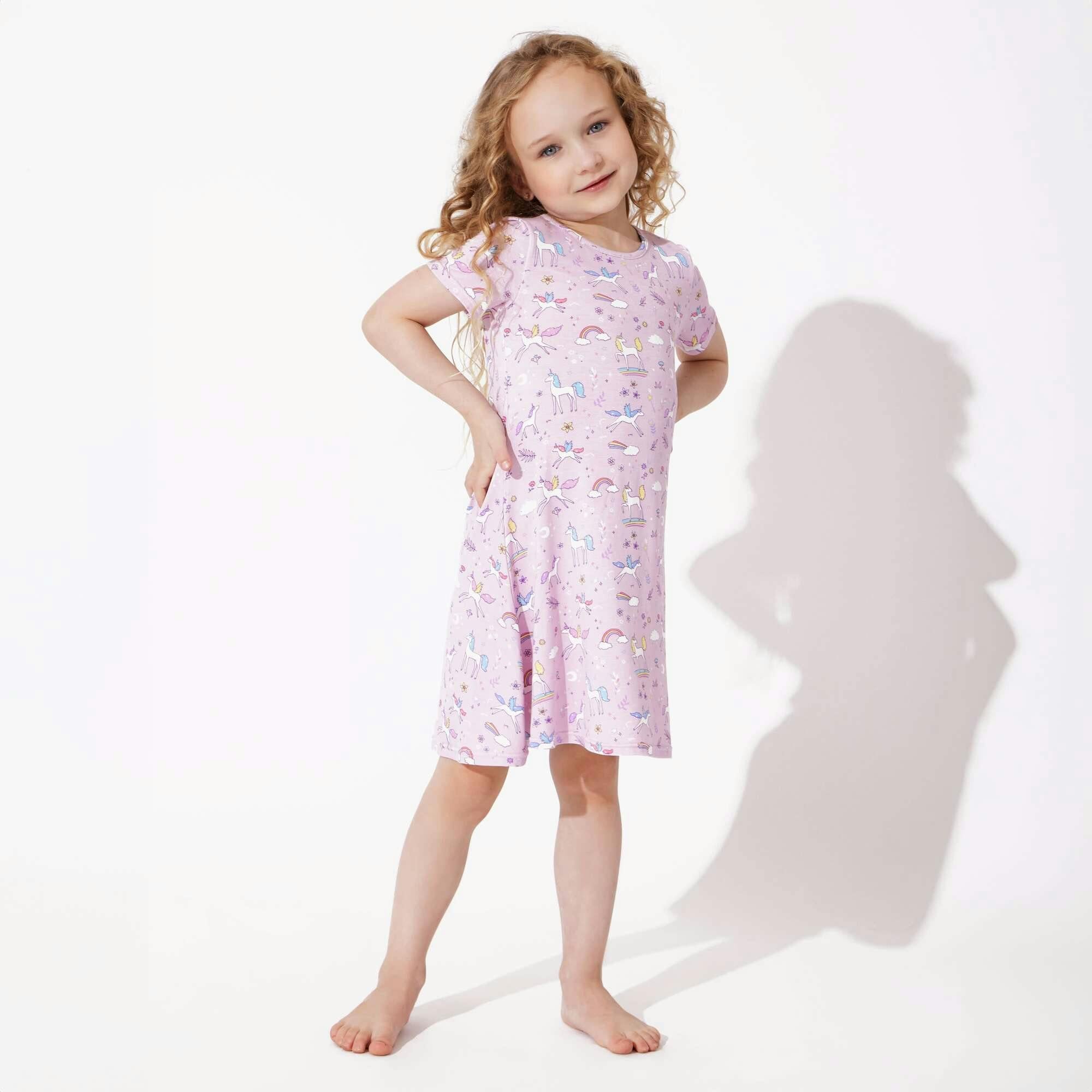 Enchanted Bamboo Girls' Short Sleeve Dress