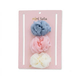 Multicolor Tulle Bow Hair Clip Set