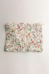 Wildflower Waltz Timeless Floral Ruffle Zipper