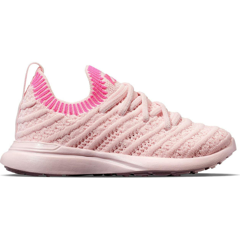 Kid's TechLoom Wave Bleached Pink / Fusion Pink / Ribbed, Pink
