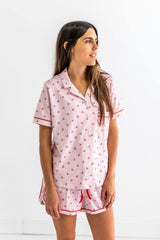 Lemons Woman's Pima Cotton Short Pajama Set