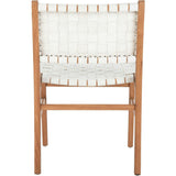 Taika Woven Leather Accent Chair