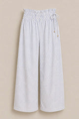 Harley Pants in Blue & White Pinstripe