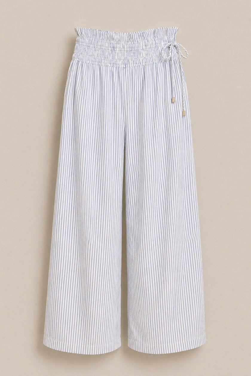 Harley Pants in Blue & White Pinstripe