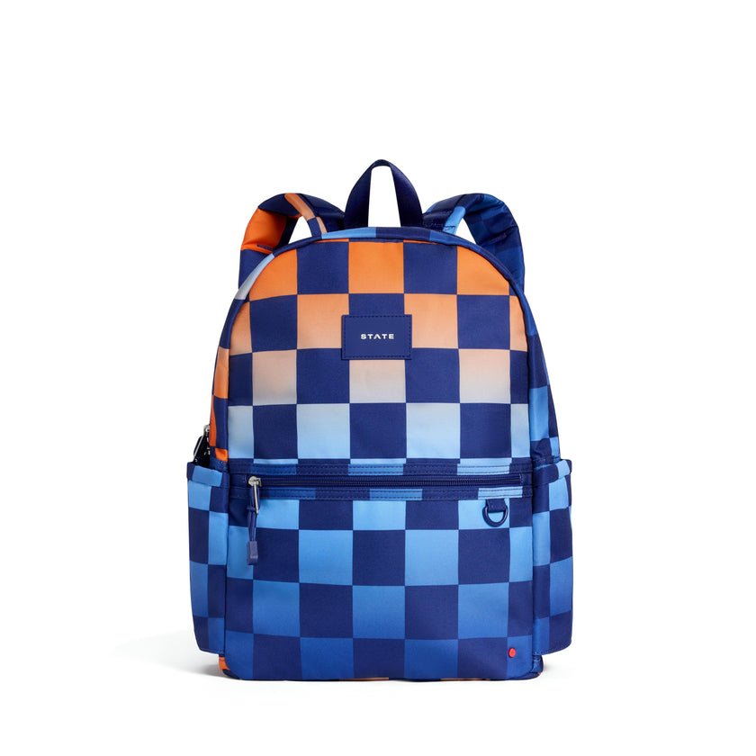 Kane Double Pocket Backpack, Gradient Checkerboard