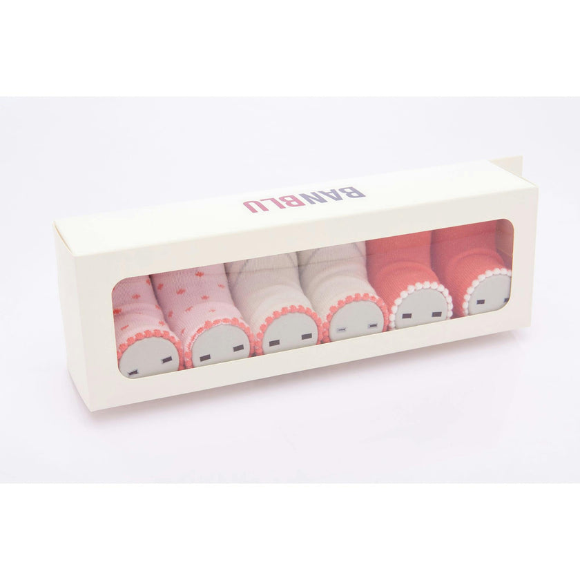 Orange 3pc Hello Bunny Socks Set