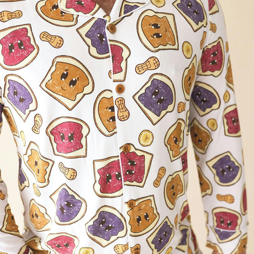 Peanut Butter Jelly Time Men's Luxe Pajama Pant Set