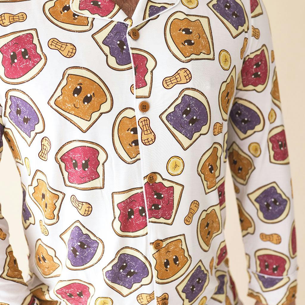 Peanut Butter Jelly Time Men's Luxe Pajama Pant Set