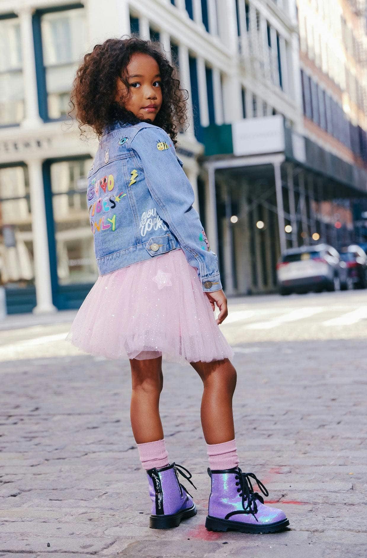 You Rock Painted Denim Jacket