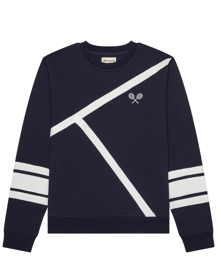 Elle Sweatshirt - Tennis Lines