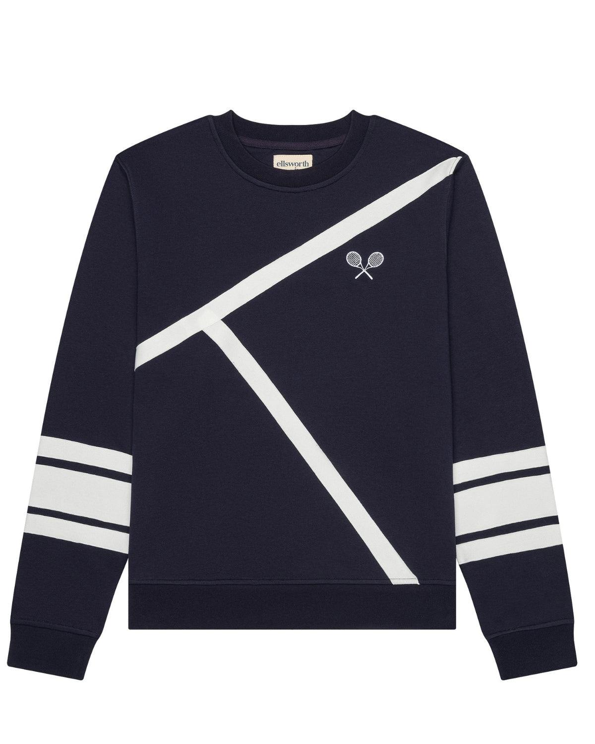 Elle Sweatshirt - Tennis Lines