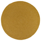 Neethu Hand-Crafted Felted Wool Round Rug, Yellow