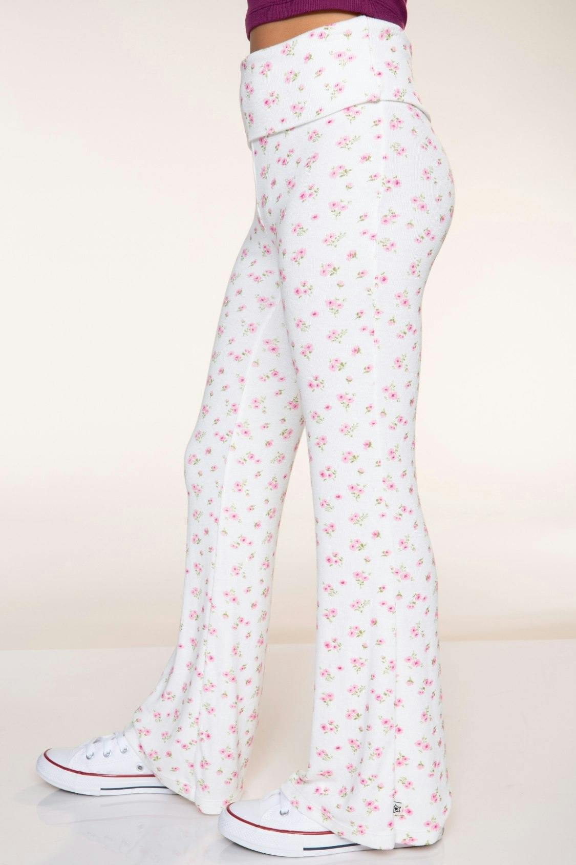 Foldover Rib Flare Legging