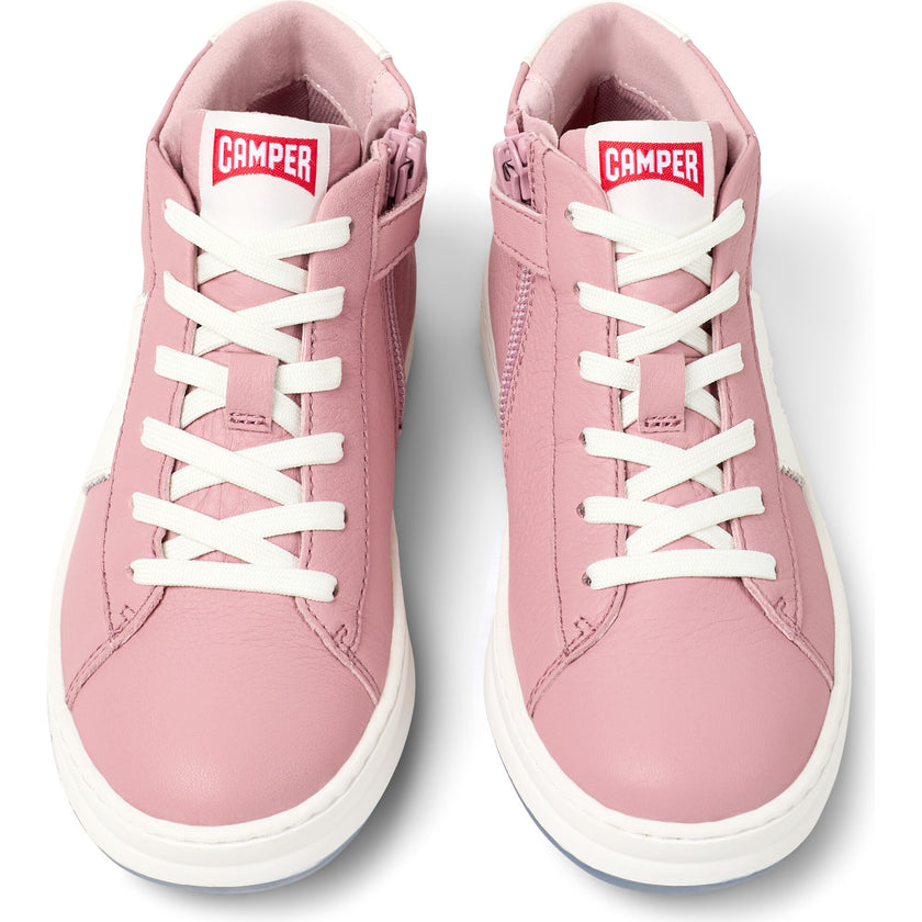 Kids Runner Four Velcro Strap Sneakers, Pink