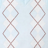 The Argyle Vest, blue
