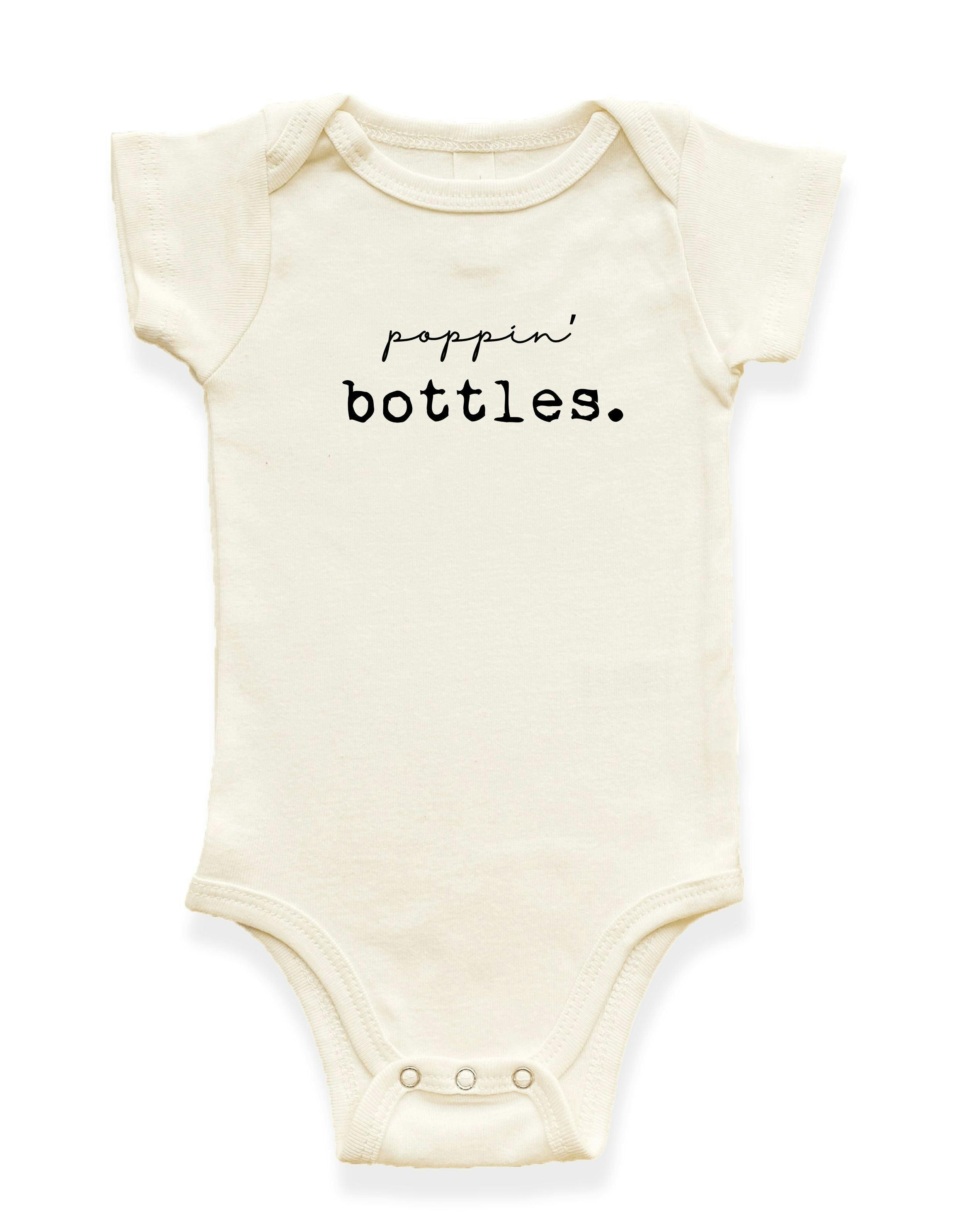 Poppin' Bottles Organic Cotton Baby Bodysuit