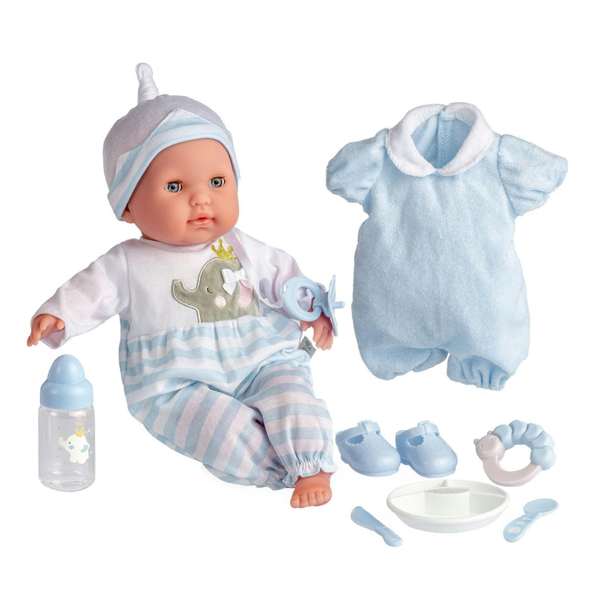 Nonis Boutique: 15" Doll - Blue 10pc