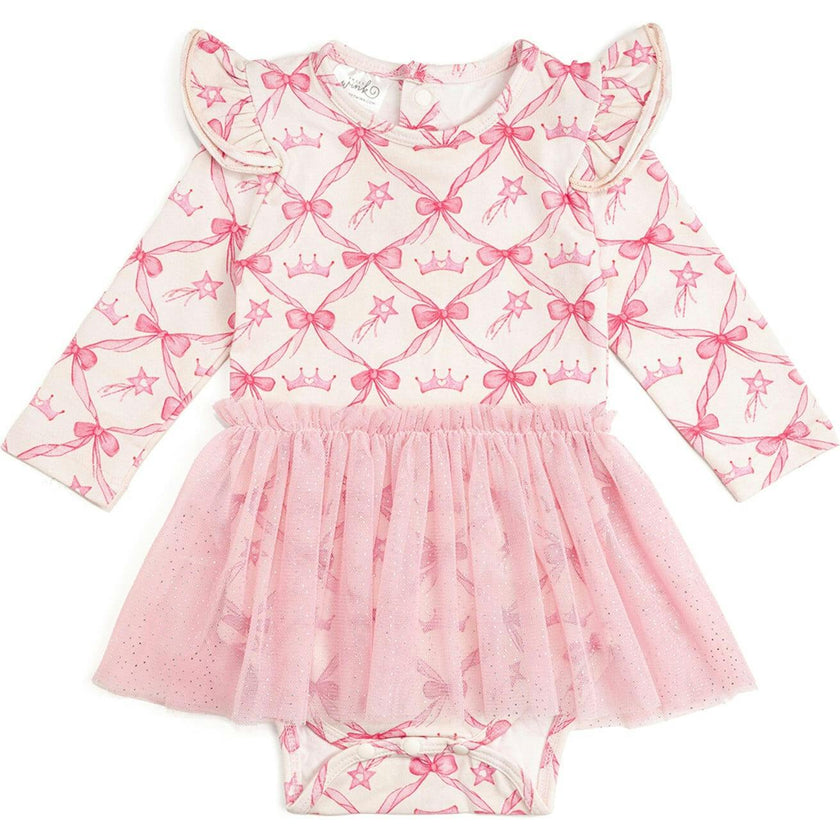 Princess Coquette Long Sleeve Tutu Bodysuit