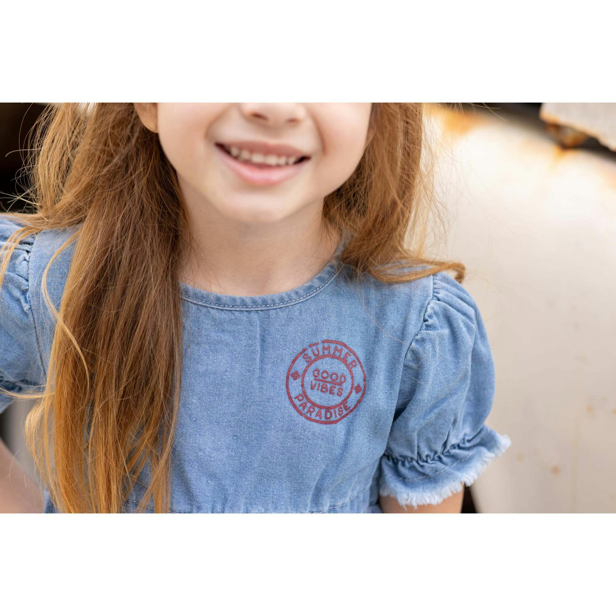 Denim Girl Set, Blue