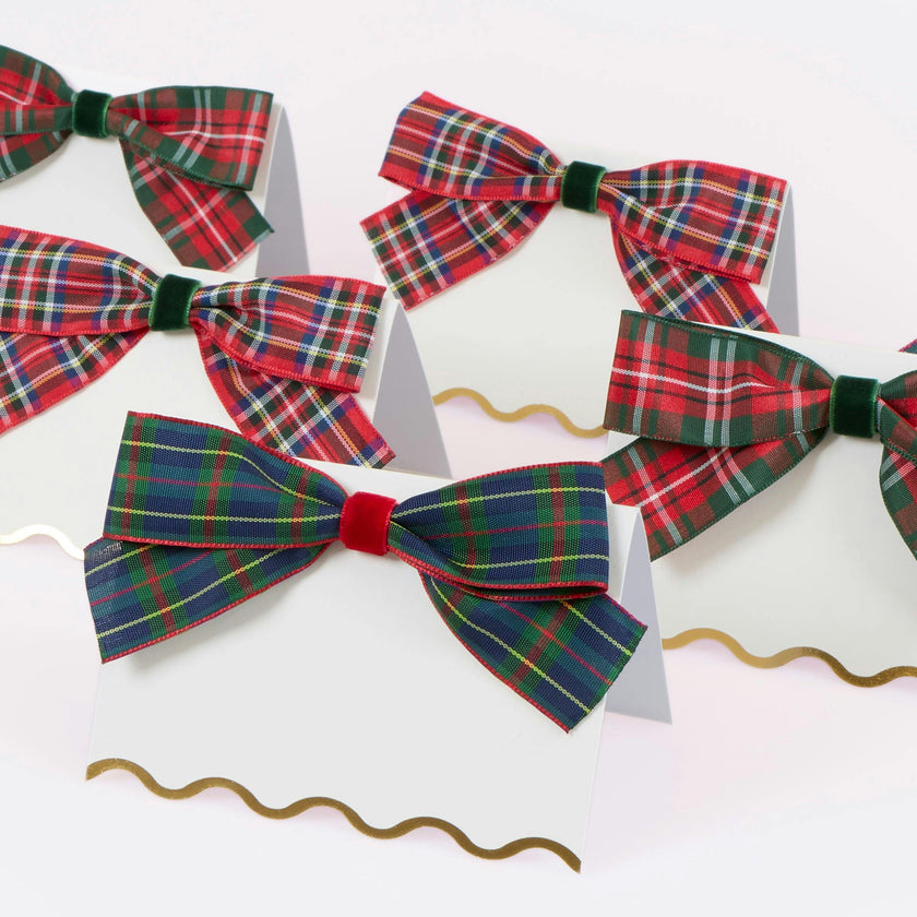 Plaid Place Cards