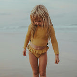Nia Lemon Patch Upf 50+ Long Sleeve Swim Shirt