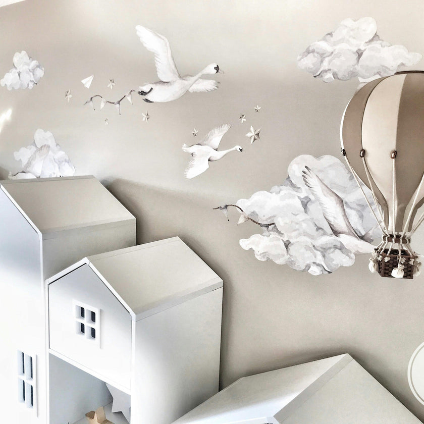 Swans Magic Is Everywhere Wall Decal Set