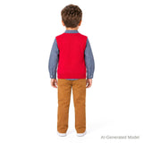 Kids Sweater Vest & Pant Set | Holiday Reindeer
