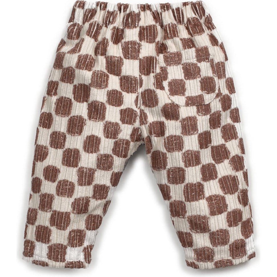 Checkered Corduroy Pants