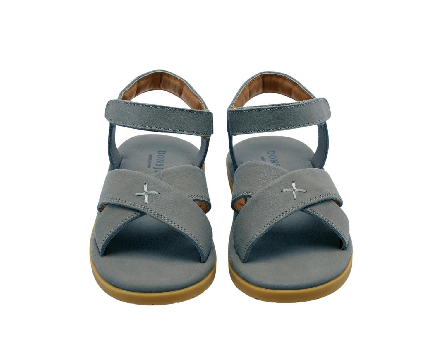 Botis Sandals | Petrol Leather