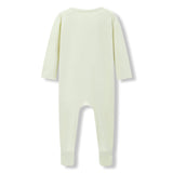 Aloe Luxe Solid Zipper Footed Romper