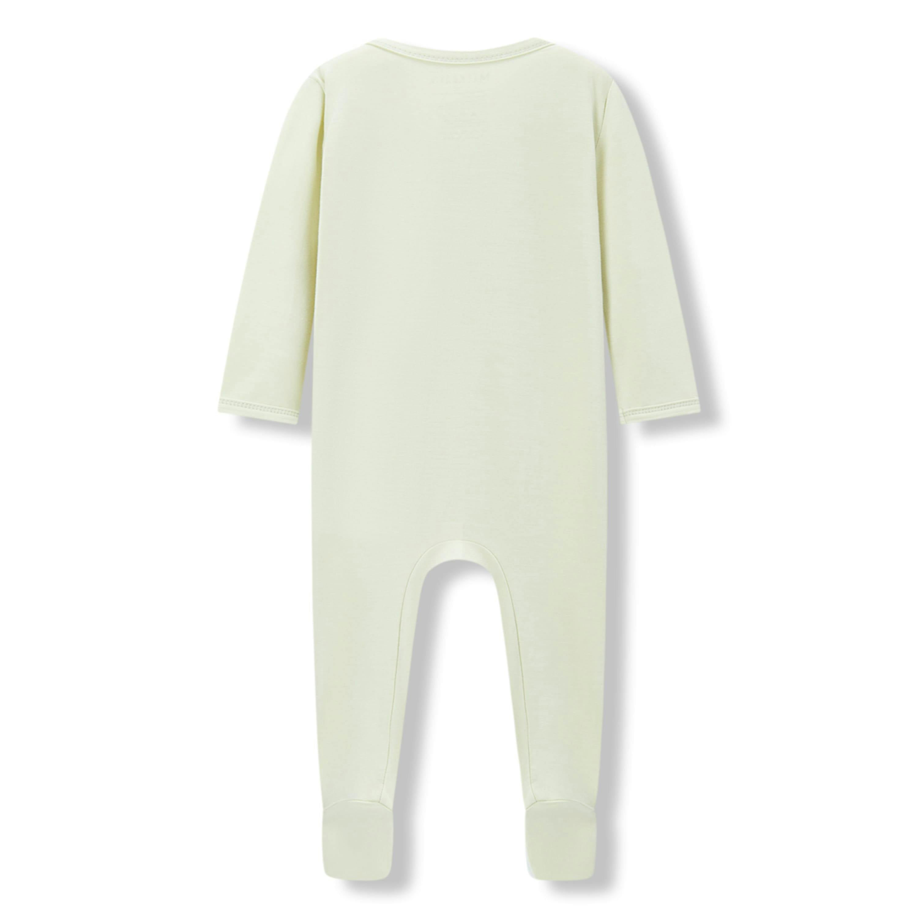 Aloe Luxe Solid Zipper Footed Romper