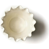 Signature White Ruffle Ice Bucket