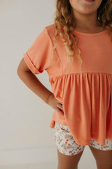 Girl's Printed Twill Shorts Ebba Viney Floral