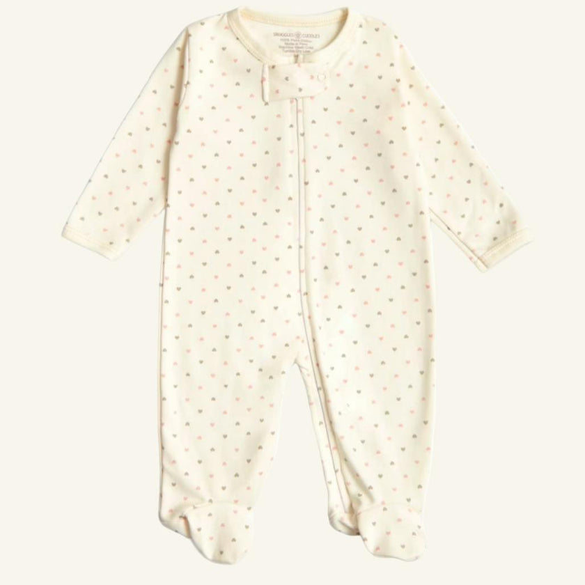 Hearts Print - Sleep n Play 100% Pima Cotton