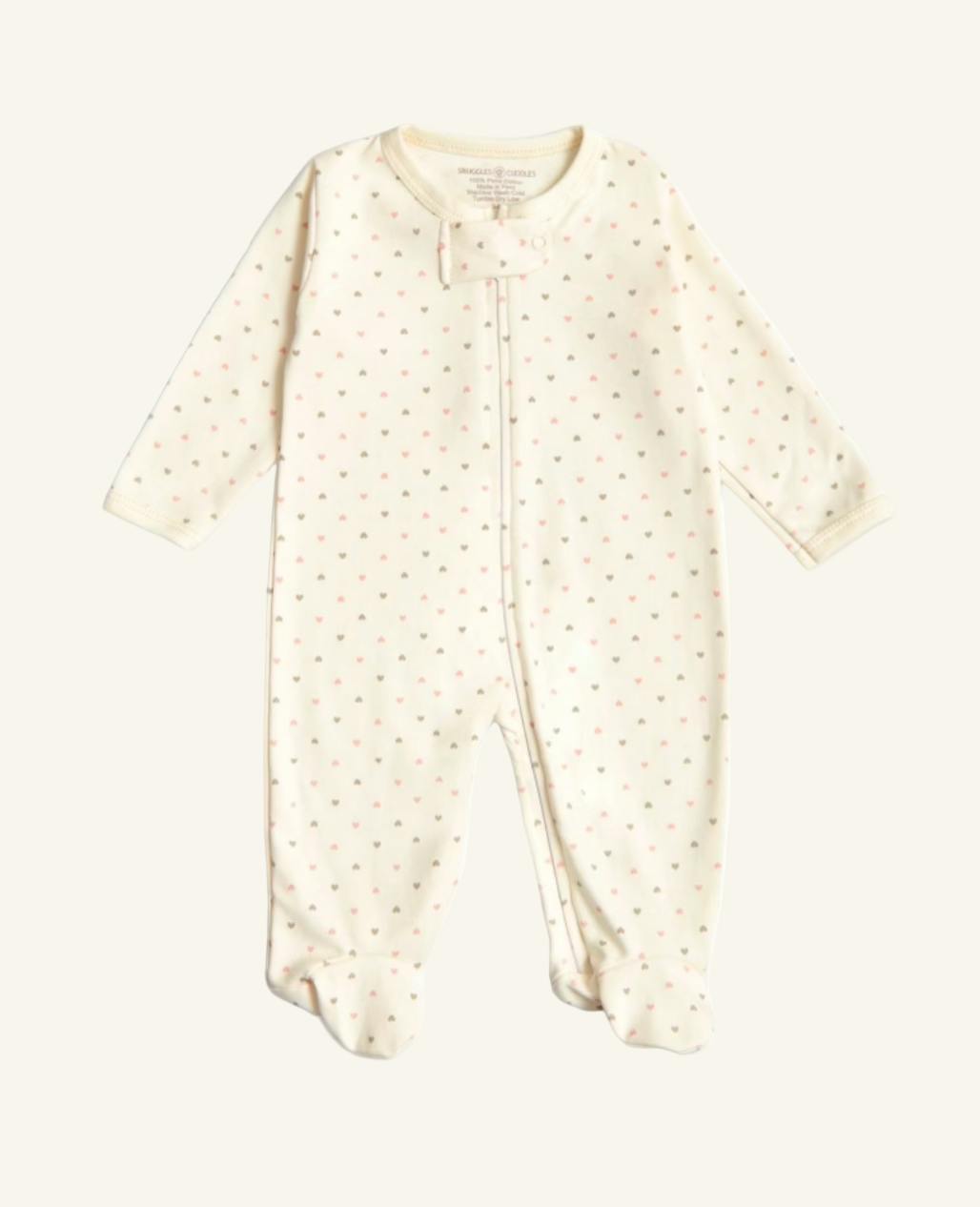 Hearts Print - Sleep n Play 100% Pima Cotton