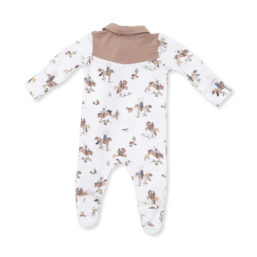 Horse Wrangler - Cowboy 2 Way Zipper Footie