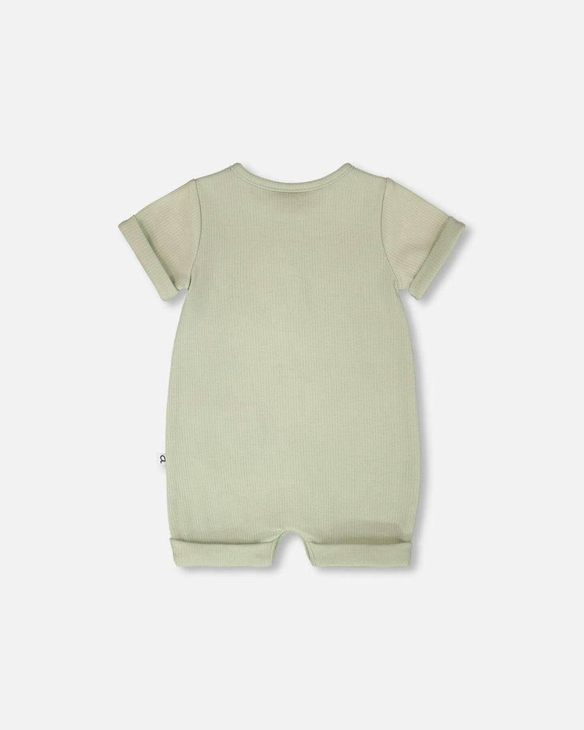 Cotton Rib Romper