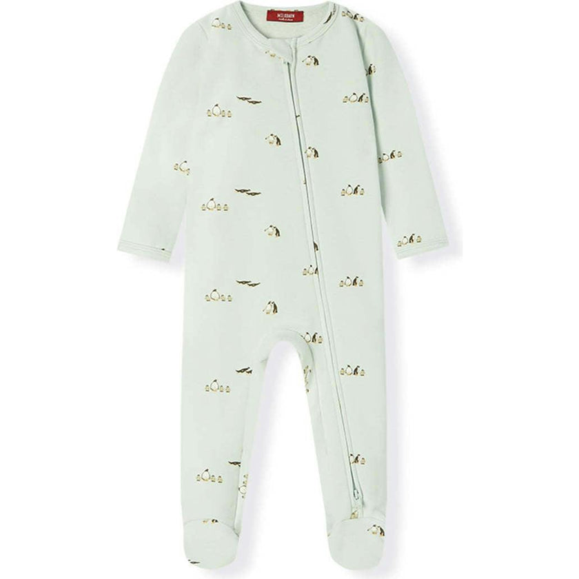 Lil' Stretch Fleece Zipper Footed Romper